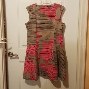 Apartment 9 Xlarge pink and tan dress